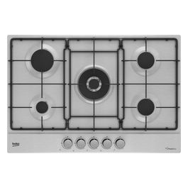 HIAW 75224 SX E Piano cottura a gas 75 cm Inox 5 fuochi gas (1 Wok)