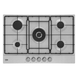 Beko HIAW 75224 SX E Piano cottura a gas 75 cm Inox 5 fuochi gas (1 Wok)