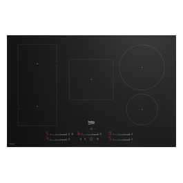 HII85720UFT Piano Cottura Nero da Incasso 80cm a Induzione 5 Zone