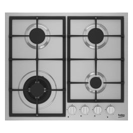 Beko HIYG64225SXO Piano Cottura Acciaio Inossidabile da Incasso 60 cm gas 4 Fornello(i)