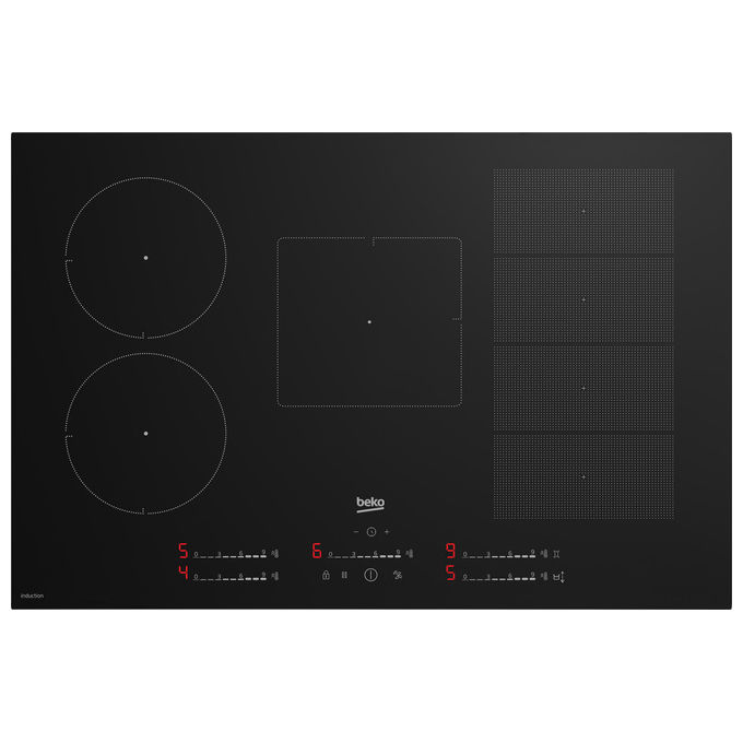 BEKO HobToHood Ventilazione Smart Piano Cottura Induzione 80 cm