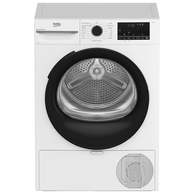 Beko MWBMT481BI Asciugatrice 8 Kg Classe A Inverter con Pompa di Calore Profondita' 61 cm EcoGentle OptiSense