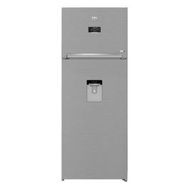 RDNE455E40DXBN – Frigorifero doppia porta capacità 406 L altezza 185 cm Classe E rumore 39 dB no-frost totale dispenser acqua ghiaccio inox metal look