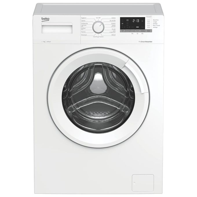 Beko WUX71232WI/IT Lavatrice Carica Frontale StainExpert AntiCrease GentleCare OptiSense Classe energetica D (A+++-10%) Capacita' di carico 7 Kg Centrifuga 1200 giri Motore ProSmart Inverter