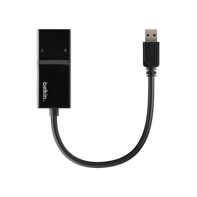 Belkin Adattatore da Usb-A 3.0 a Gigabit Ethernet Nero