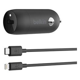 Belkin Boost Charge Caricabatteria da Auto Usb-C 20W Cavo da USB-C a Lightning