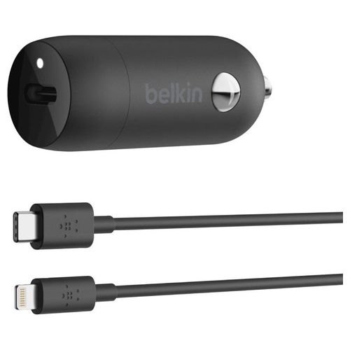 Belkin Boost Charge Caricabatteria da Auto Usb-C 20W Cavo da USB-C a Lightning