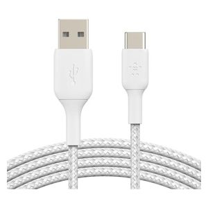 Belkin Boost Charge Cavo USB-C Intrecciato Usb-C/Usb-A 15cm Rivestito Bianco