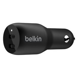 Belkin Boost Charge Doppio Caricabatteria da Auto 36W Power Delivery Nero