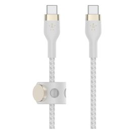 Belkin BoostCharge Pro Flex Cavo Intrecciato Usb-C/Usb-C Fino 60W 3mt Bianco