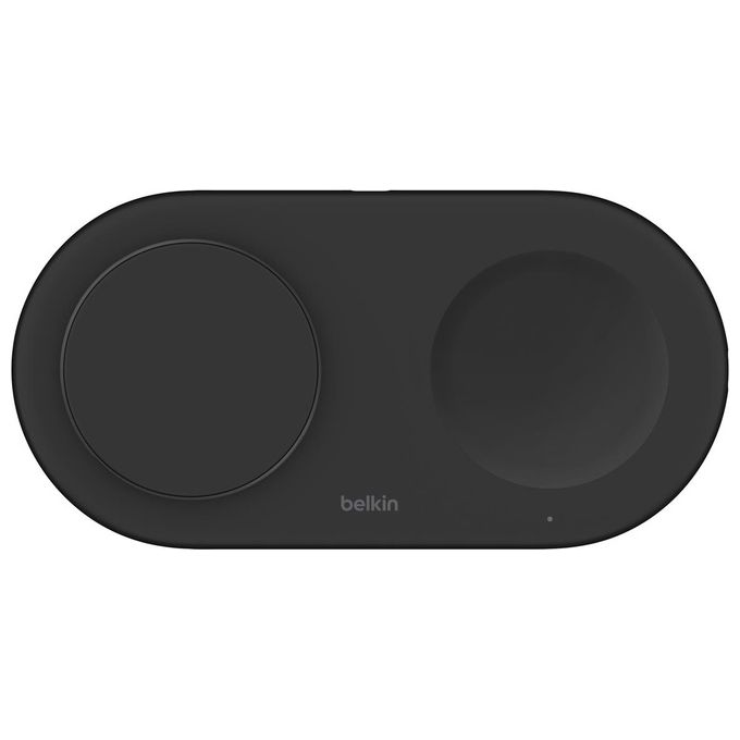 Belkin BoostCharge Pro Tappetino di Ricarica Wireless 2 in 1 con Tecnologia Magnetica Qi2 15W