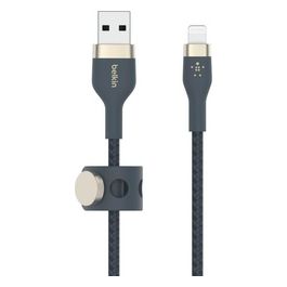 Belkin Cavo Intrecciato Silicone da Usb-A a Lightning 1mt Blu