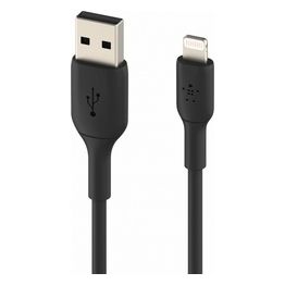 Belkin Cavo in Pvc da Usb-A a Lightning 1mt 2 Pezzi Nero