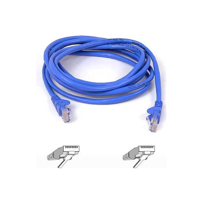 Belkin Cavo Rete Cat6 Stp Con Alette Protezione - Blu - 5m