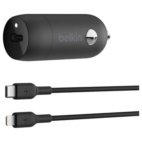 Belkin CCA004BT1MBK-B5 BoostCharge USB-C Caricabatterie da 30W PD 1mt Cavo Lightning