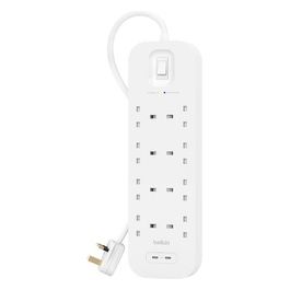 Belkin Connect Bianco Multipresa 8 Prese Ac 2mt