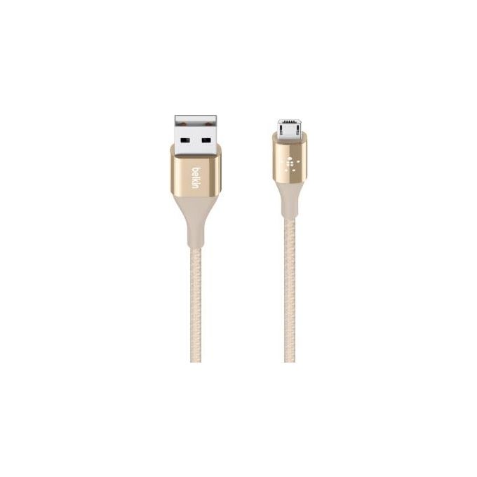 Belkin Duratek Cavo Micro-Usb/Usb fibra aramidica 1,2mt Oro