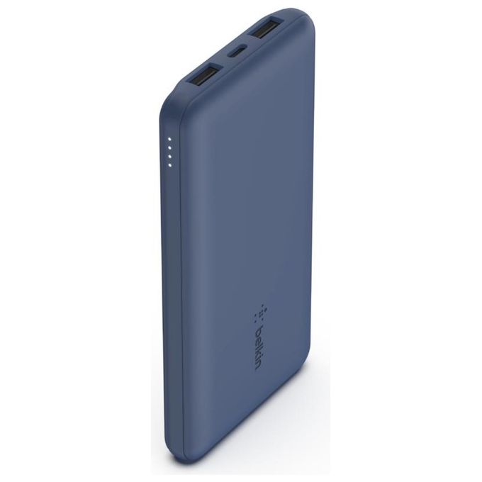 Belkin PowerBank 10K con Cavo Usb-A Usb-C Blu