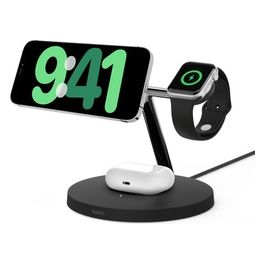Pro 3-in-1 Caricatore Wireless con MagSafe 15W Nero