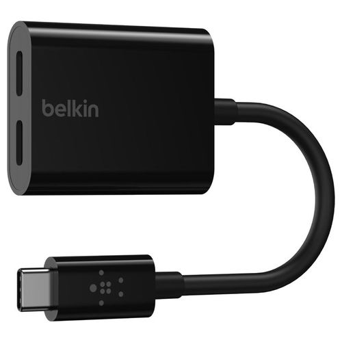 Belkin RockStar Connect USB-C Audio con Charge Adapter Black