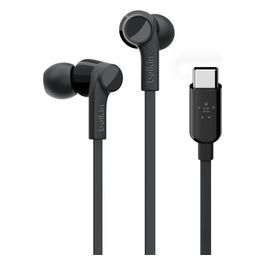 Belkin Rockstar In-Ear Cuffie Usb-C Connector Nero