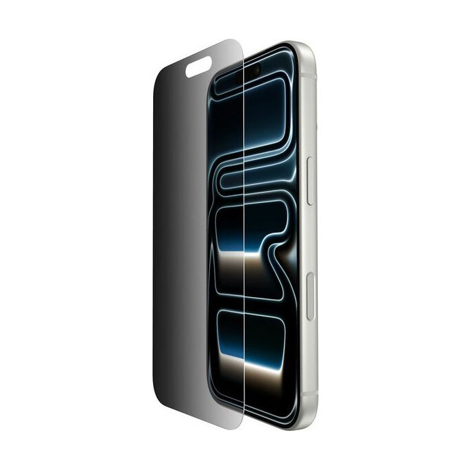 Belkin OVA213HQ Screenforce Invisiglass Protezione Privacy Antibatterica per Iphone 17 Pro Nero-Trasparente