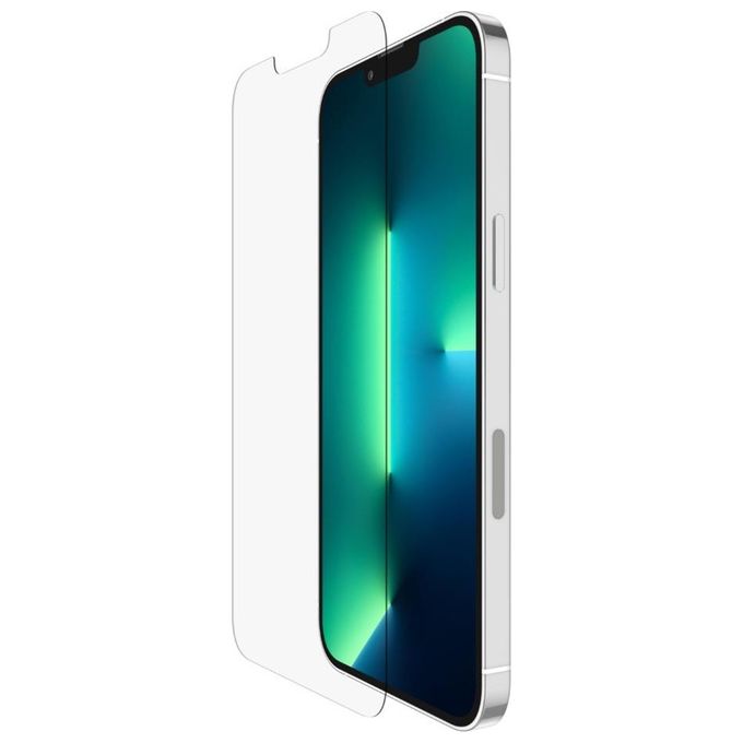 Belkin OVA070ZZ ScreenForce TemperedGlass Pellicola Proteggischermo Antimicrobica per iPhone 13 Pro Max 6.68'' colore Trasparente