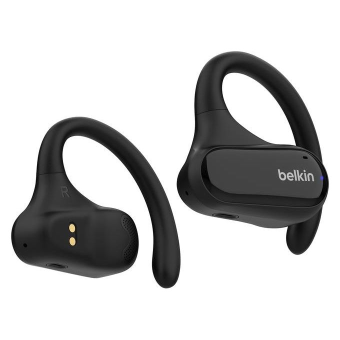 Belkin Soundform ClearFit Auricolari Wireless Open-Ear Sportivi Nero