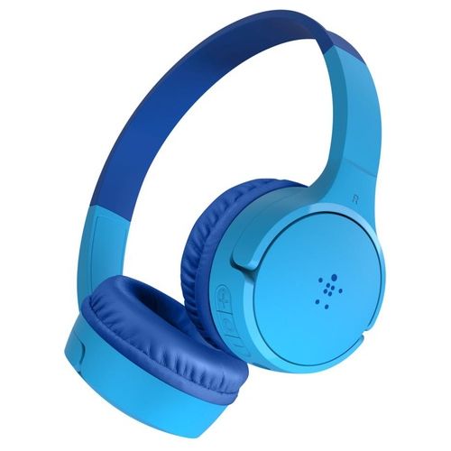 Belkin SoundForm Cuffie Wireless On-Ear per Bambini con Microfono Integrato Blu