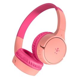 Belkin SoundForm Cuffie Wireless On-Ear per Bambini con Microfono Integrato Rosa