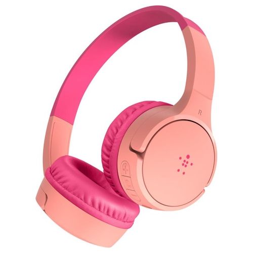Belkin SoundForm Cuffie Wireless On-Ear per Bambini con Microfono Integrato Rosa