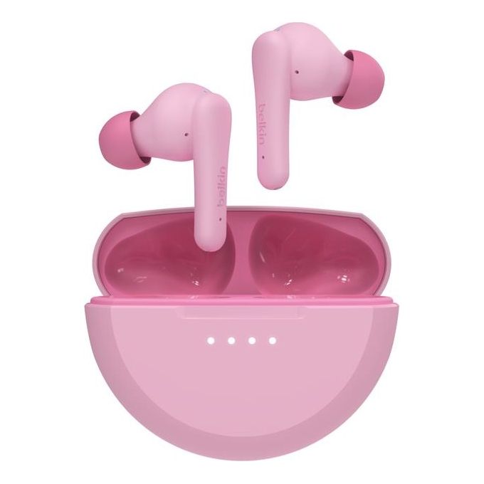 Belkin SoundForm Nano 2 Auricolari Bluetooth per Bambini con Microfono Bluetooth Rosa