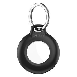 Supporto Impermeabile per Apple Airtag con Portachiavi Nero