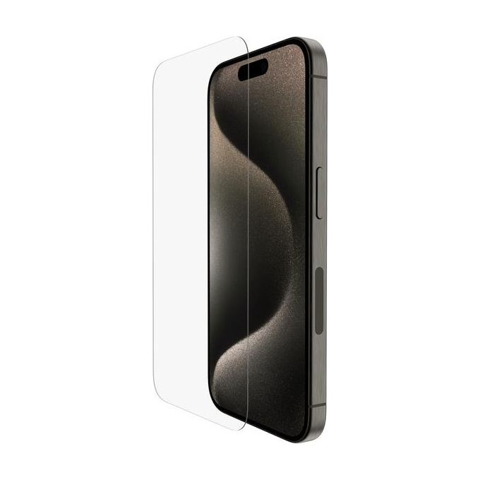 Belkin Vetro Tempered Glass Antimicrobico per iPhone 15 Pro