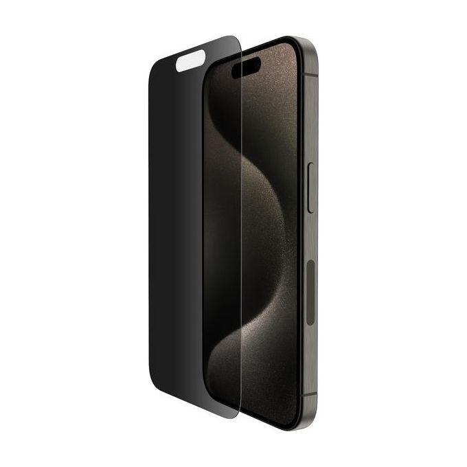 Belkin Vetro Tempered Glass Antimicrobico Privacy per iPhone 15 Pro