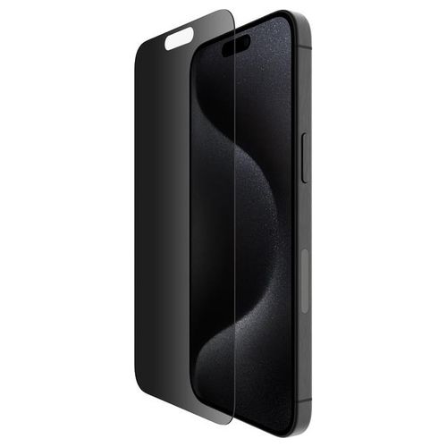 Belkin Vetro Tempered Glass Antimicrobico Privacy per iPhone 15 Pro Max