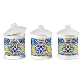 Barattolo Ceramica Terre 3 Pezzi