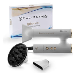 Imetec 11918 Asciugacapelli Digitale Ionico 1400W Bianco e Oro