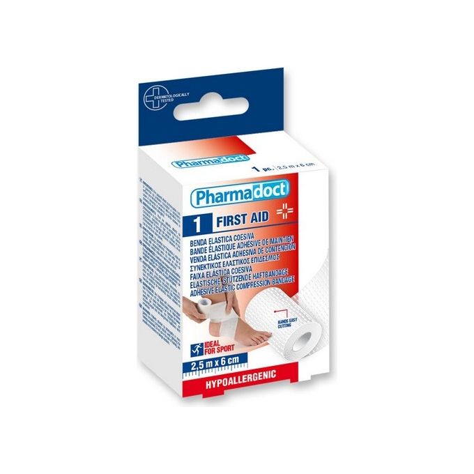 Benda Coesiva Elastica 2,5M X 6Cm - Conf. Da 6 Pezzi 1 cartone