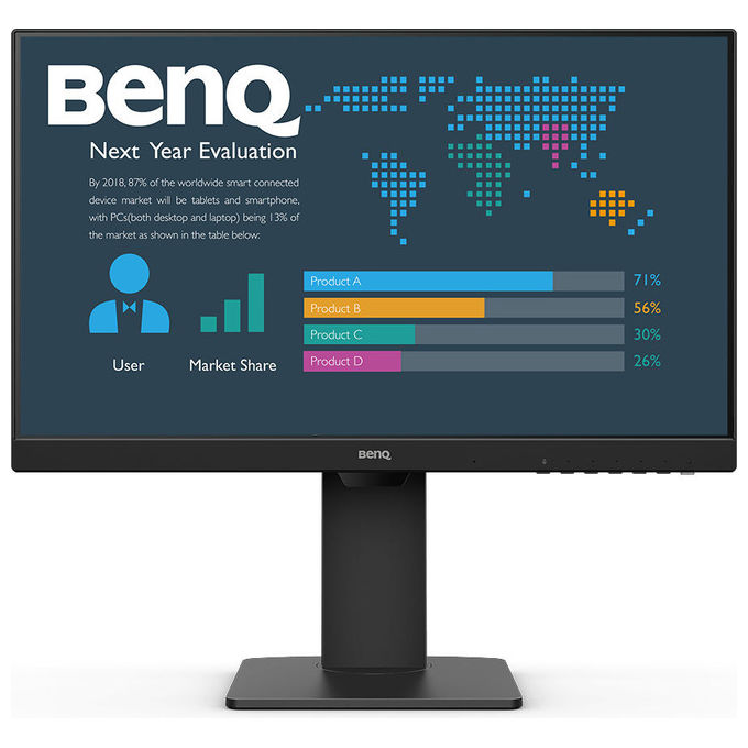 BenQ BL2486TC Monitor PC 23,8" Full HD IPS 100 Hz (Nero)