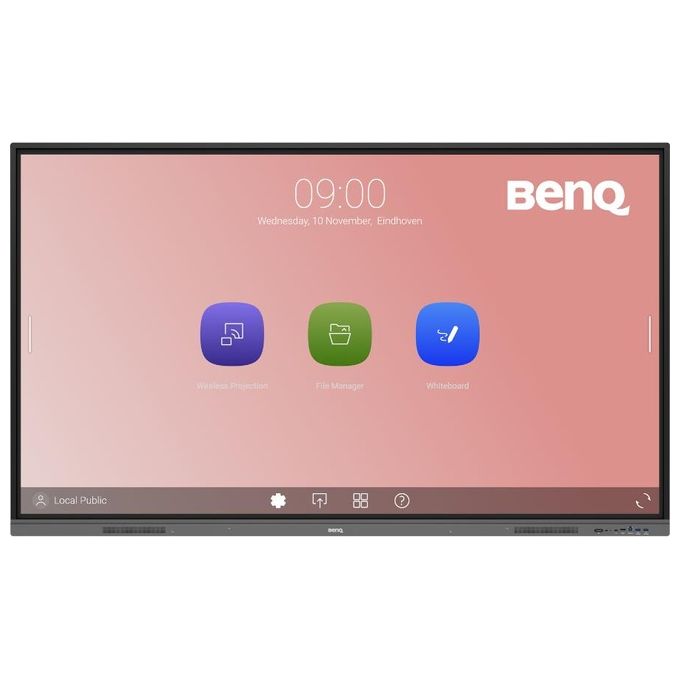 BenQ RE8603 Pannello Piatto Interattivo 86" Led 400 Cd/m² 4k Ultra Hd Nero Touch Screen Processore Integrato Android 11 18/7