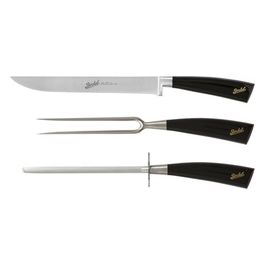 Berkel Elegance Coltello da Cucina Lucido Nero Set per Arrosti 3 Pezzi