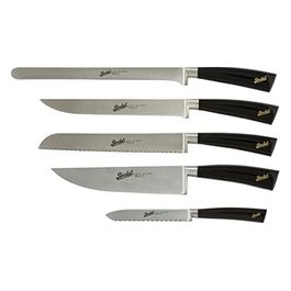 Berkel Elegance Coltello da Cucina Lucido Nero Set da Chef 5 Pezzo