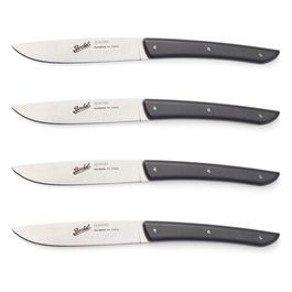 Set Coltelli da Bistecca 4 Pezzi Color Nero