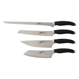 Teknica Coltello da Cucina Nero Set da Chef 4 Pezzi 