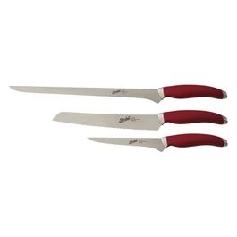 Berkel Teknica Coltello da Cucina Rosso Set Prosciutto 3 Pezzi