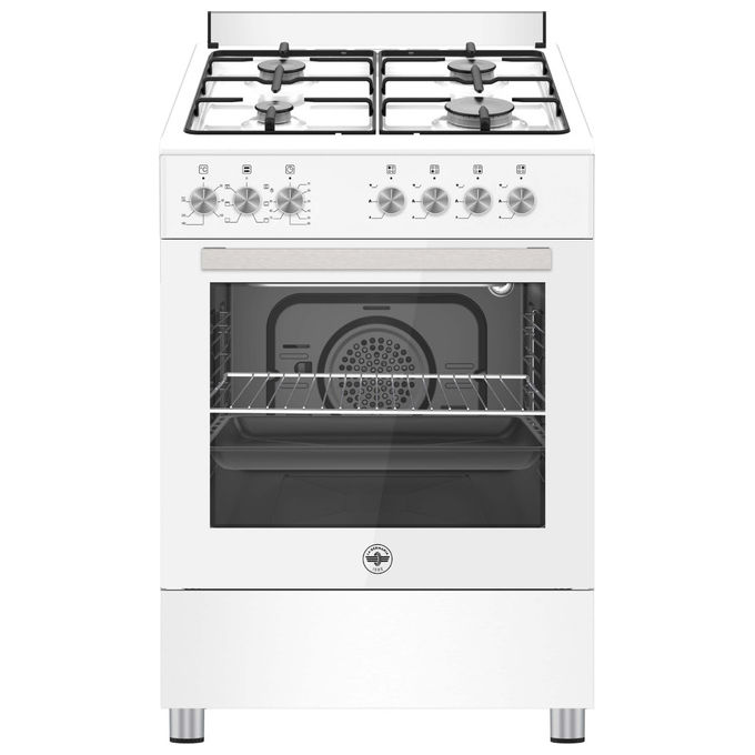 Bertazzoni La Germania SE664EB-24 Cucina Libera Installazione Gas 4 Fuochi Forno Elettrico Multifunzione 60 L (93x60x61 cm) colore Bianco