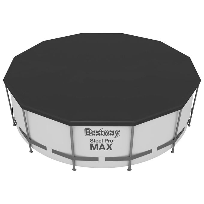 Image of Bestway Copripiscina Fast Set Steel Pro e Steel Pro MAX 366x366cm Nero