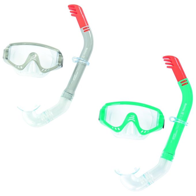 Bestway Hydro Swim Set Maschera e Boccaglio Secret Bay Snorkel 2 Colori Assortiti
