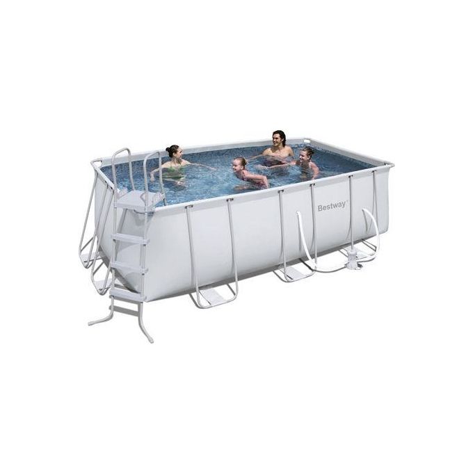 Bestway Piscina Fuori Terra Rettangolare Power Steel 412x201x122Cm